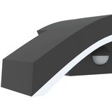  Vanjske LED zidne svjetiljke sa senzorima 2 kom crne aluminij | shoptok.hr