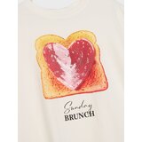 Sinsay Pamučna majica s printom | shoptok.hr