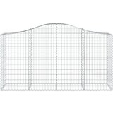  Lučne gabionske košare 15kom 200x50x100/120cm pocinčano željezo | shoptok.hr