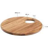 Kave Home Drvena daska za rezanje za serviranje ø 36 cm Klot – | shoptok.hr