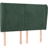 Maison Chic Posteljno vzglavje - Vzglavna omarica - Nočna omarica z ušesi temno zeleno 147x23x118/128 cm žamet, (21707820) | Shoptok.si