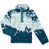 Flis HELVETIA II PRINTED HALF SNAP FLEECE Modra