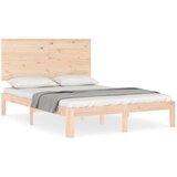 Maison Chic Posteljni Okvir - Dvoposteljna postelja brez vzmetnice 140x200 cm trdna borovina, (22081856) | Shoptok.si