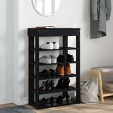vidaXL Regal za čevlje črn 60x30x98 cm inženirski les | Shoptok.si