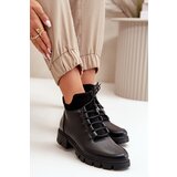 Boto Low Women's Insulated Boots Made Of Eco Leather Black Erisabelle | Shoptok.si