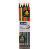 MILAN Drvene bojice 1/6 duge trokutaste Fluo+Metal 1131 crno drvo bls Cijene