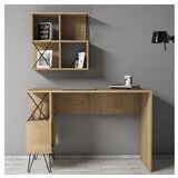 Hanah home radni sto i polica za knjige Extra 2 - hrast | Eponuda.com