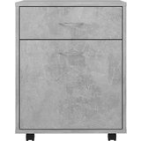 vidaXL Omarica na kolesih betonsko siva 45x38x54 cm iverna plošča | Shoptok.si