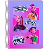 KPop Demon Hunters Bilježnica A5 - kvadratići, 80 listova | shoptok.hr