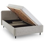 Meise Möbel Bež tapecirani bračni krevet s prostorom za odlaganje s podnicom 140x200 cm Primo – | shoptok.hr