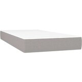 vidaXL Box spring krevet s madracem svjetlosivi 90x190 cm od tkanine | shoptok.hr