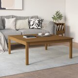  Stolić za kavu boja meda 100x100x40 cm od masivne borovine | shoptok.hr