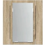  LED kupaonski ormarić s ogledalom boja hrasta 40x12x45 akrilni | shoptok.hr