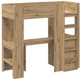  Okvir kreveta na kat s stolom Umjetnički hrast 75 x 190 cm | Eponuda.com