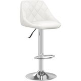 Furnova Barski stolček belo umetno usnje, (21949024) | Shoptok.si