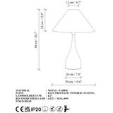 Opviq Stona lampa Luna-15265, 50x50x68 cm, IP20, Crna | Eponuda.ba