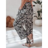 DStreet Spodnie damskie materiałowe wide leg TROPICAL SUN czarne | shoptok.hr