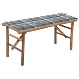  Zložljiva vrtna klop z blazino 118 cm bambus, (20804019) Cene