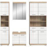 MID.YOU Kopalnica Lambada, Barva Hrasta, Bela, 4-Delna | Shoptok.si