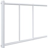 Metalni okvir kreveta uzglavlje i podnožje bijeli 100x200 cm | shoptok.hr