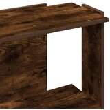vidaXL Knjižna omara 3-nadstropna dimljen hrast 60x30x80 cm inž. les | Shoptok.si