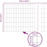 Euro ograda 0,6 x 25 m Željezo prekriveno PVC-om | shoptok.hr