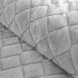 Catherine Lansfield Siva podaljšana posteljnina za zakonsko posteljo iz mikropliša 230x220 cm Cosy Diamond – | Shoptok.si