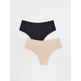 Reserved Komplet od 2 pari brazilskih gaćica - crno | shoptok.hr