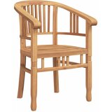  Stolica s jastukom 2 pcs Smeđa 63 x 58 x 89 cm Čvrsto teak drvo | Eponuda.com