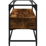 vidaXL TV ormarić sa staklenom površinom boja hrasta 98x35x51 cm drvo | shoptok.hr