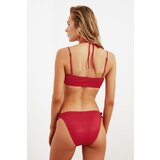 Trendyol Tile Polka Dot Ruffle Detailed Bikini Top | shoptok.hr