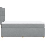  Box spring krevet s madracem svjetlosivi 90x190 cm od tkanine | shoptok.hr