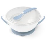BabyOno Posoda za hranjenje + žlička, modra | Shoptok.si