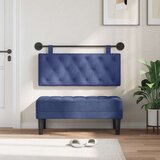  Držeće uzglavlje Zidne Policijska plava 110 x 55 x 7 cm Baršun - Policijska plava 100 cm bez LED | shoptok.hr