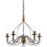 Ideal Lux luster na lancu corte 5xE14/40W/230V prečnik 54 cm bakar | Eponuda.com
