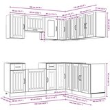  11-dijelni set kuhinjskih ormarića Lucca konstruiranog drva | shoptok.hr