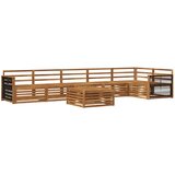 vidaXL Zunanja garnitura za sedenje 7 pcs Naravna Masiven les akacije, (5000305679) | Shoptok.si