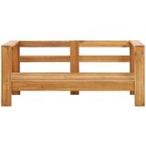  Klupa s jastucima 140 cm od masivnog bagremovog drva siva | shoptok.hr