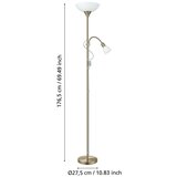 Eglo podna lampa UP 2 Gold 82844 | ePonuda.com