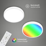 BRILONER 3709-016 - led rgbw prigušiva stropna svetiljka LED/22W/230V bela + daljinski upravljač | Eponuda.com