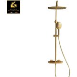 Kranig Kraanwerk Pipa za prho | nadometna tuš garnitura | Minimalističen dizajn | Charelle, (21732345) Cene