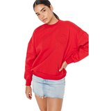 Trendyol Pomegranate Embroidery Slim Loose Knitted Sweatshirt Cene