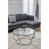Livetastic KLUBSKA MIZA, prozorno, srebrne barve | Shoptok.si