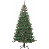  Božićno drvce s 300 LED svjetlima s stalakom Zelena 240 cm PVC | shoptok.hr