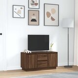 TV ormarić s LED svjetlima boja smeđeg hrasta 100x41x50 cm | Eponuda.com