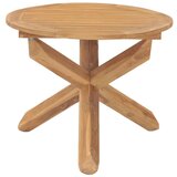 Maison Chic vrtna miza - vrtna jedilna miza Ø90x75 cm trdna tikovina, (21715414) Cene
