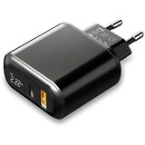 McDodo Stenski polnilec CH-7170 PD 20W 2xUSB + USB-C (črn), (20633257) | Shoptok.si