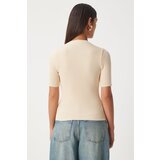 Happiness İstanbul Women's Cream Openwork Seasonal Knitwear Cardigan | Shoptok.si
