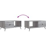  Kava Stol Siva sonoma 90 x 50 x 40 cm Konstruirano drvo | shoptok.hr