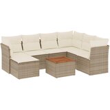 Maison Chic Seti vrtnega pohištva - Vrtna garnitura - Vrtni pohištvo set 8-delna z blazinami bež poli ratan, (21800058) | Shoptok.si